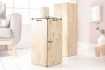 Colonne design naturel de 50 cm en bois massif