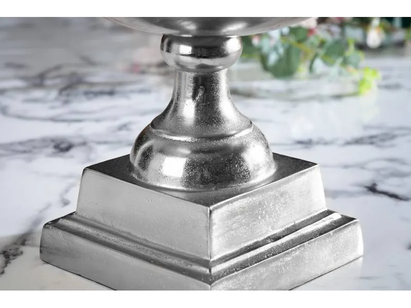 Seau à bouteille moderne de 40cm coloris argenté en aluminium