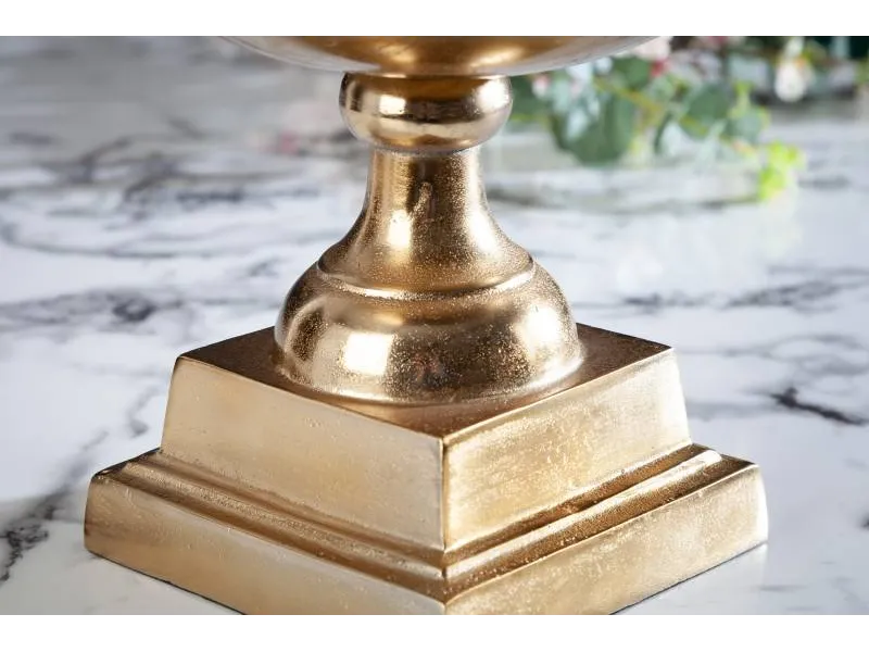 Seau à bouteille moderne de 40cm coloris doré en aluminium