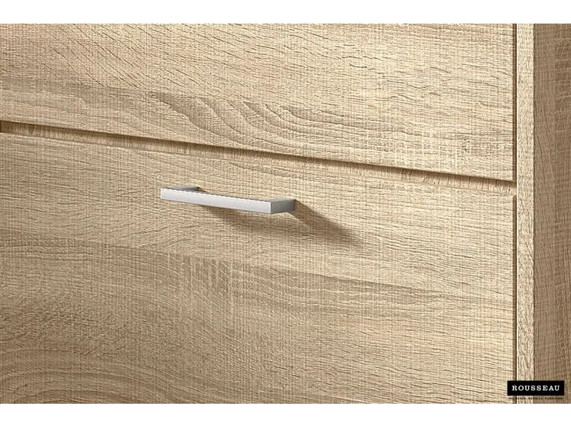 Meuble rangement chaussures, 3 compartiments, coloris chêne