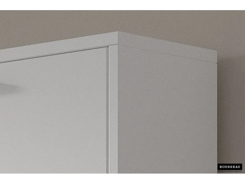 Meuble rangement chaussures, 4 compartiments, coloris blanc