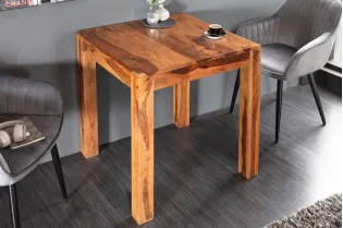 Table salle à manger carrée en bois massif
