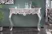 Meuble console 110 cm design classique coloris argent