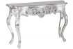 Meuble console 110 cm design classique coloris argent