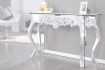 Meuble console 110 cm design classique coloris argent